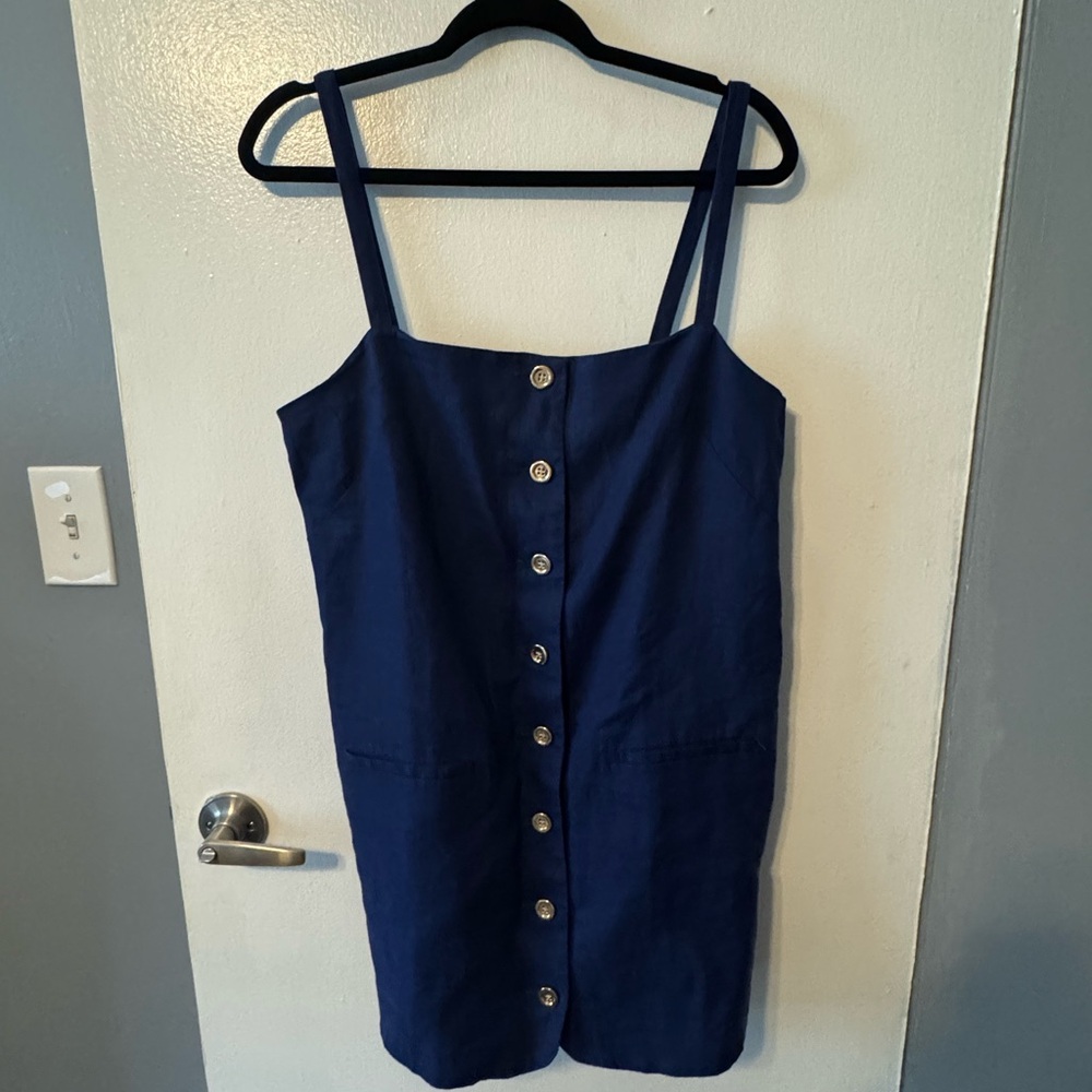 J. Crew Claudia dress in linen